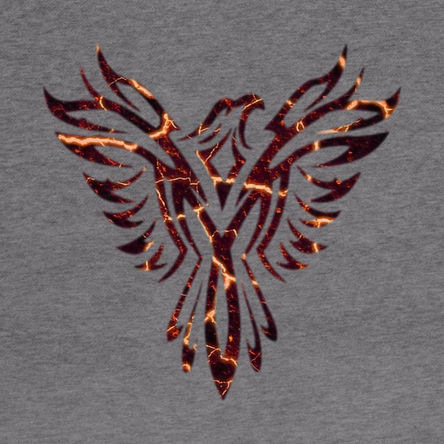 Lava Fire & Flames Phoenix Mythical Bird Rising Born Again by twizzler3b